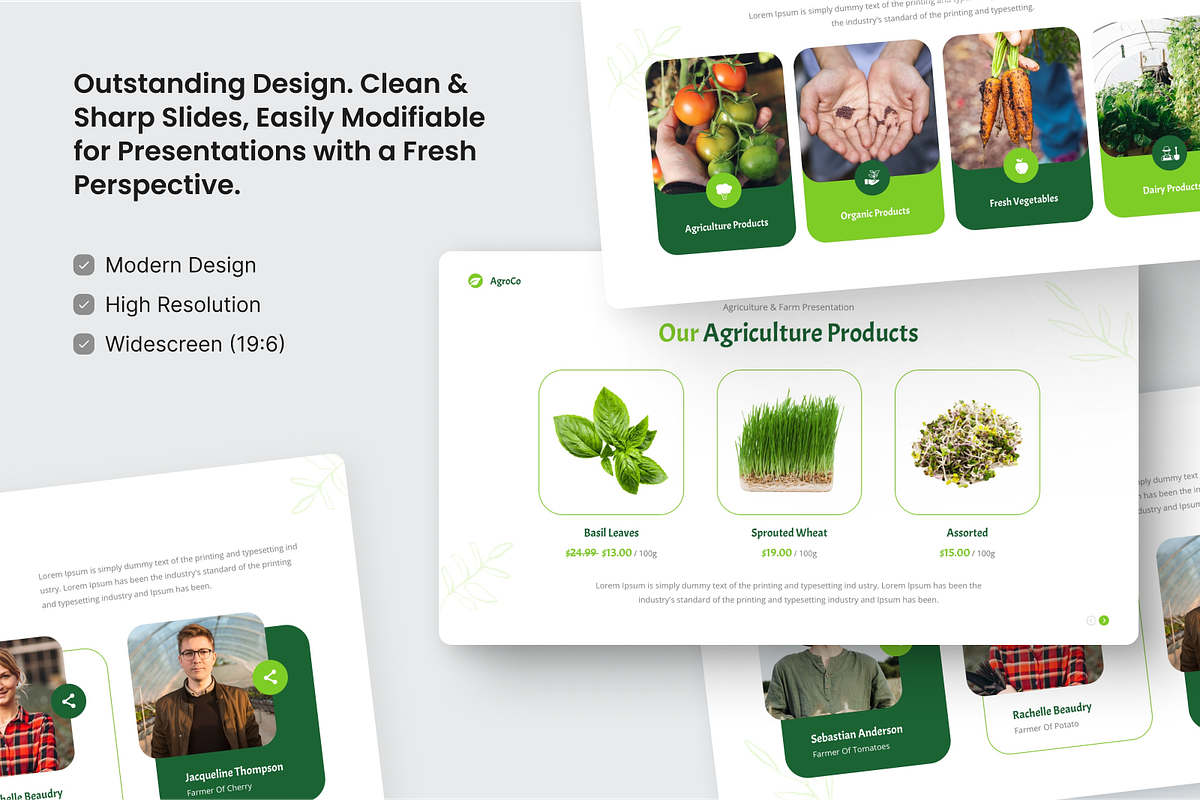 AgroCo Agriculture Farm Google Slide, a Presentation Template by SquidPixey (Photo 3 of 6)