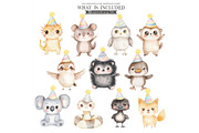 Cute Australian Birthday Watercolor, an Illustration by CharmClipart (Thumbnail 2 of 8)