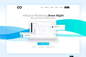 Influence-Marketing PSD Template