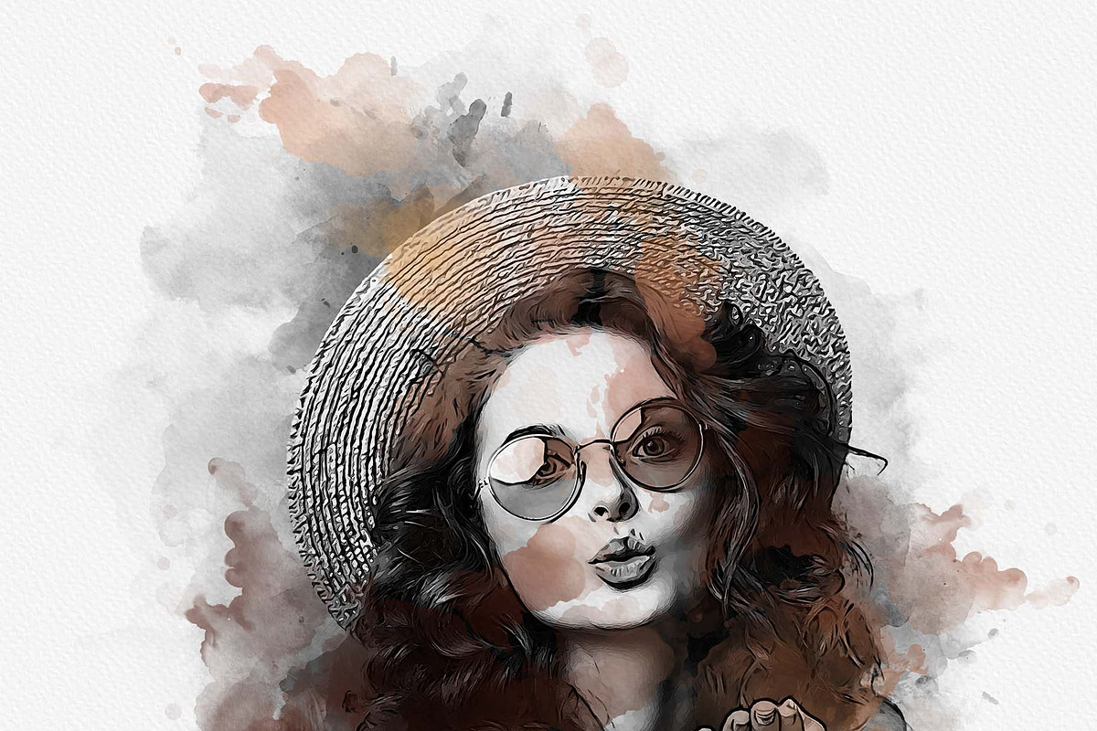 Mixed Art Watercolor Effect Template, an Action Add-On by MRI STUDIO (Photo 18 of 24)