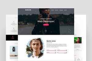 Portfolio Landing Page Template, a Landing Page Template by nandinigraphics