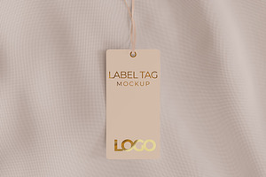 Label Tag Mockup Photoshop Template