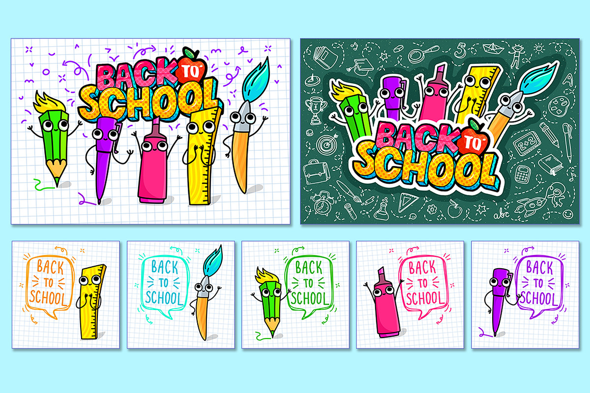 Back To School banner set, a Decorative Illustration by VectorStory (Photo 2 of 2)