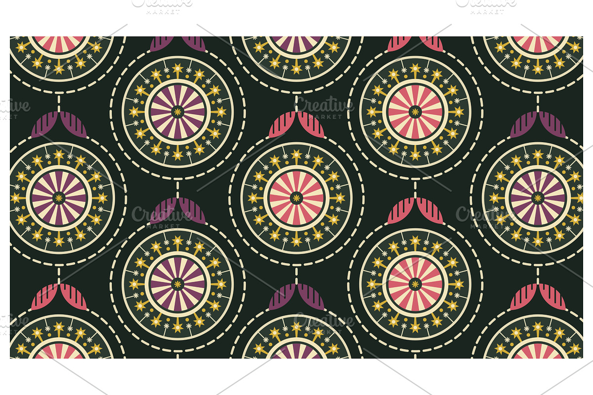 Ornamental circular motif, a Pattern Graphic by Creative Backgrounds