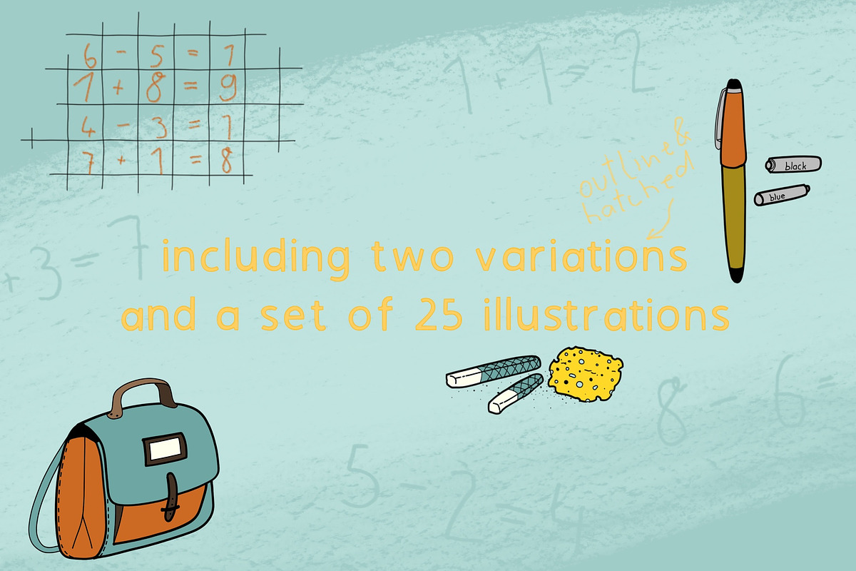 Back To School font + illustrations, a Font by LAFOLO (Photo 2 of 6)
