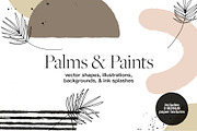 Palms & Paints Vector Elements, an Object Graphic by Touch and Form (Thumbnail 1 of 13)