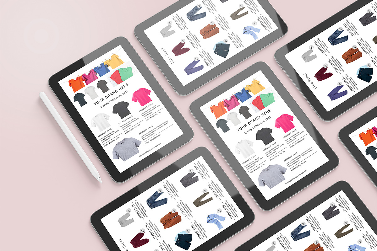 Line Sheet Template for Wholesale, a Stationery Template by Design Zone (Photo 8 of 8)