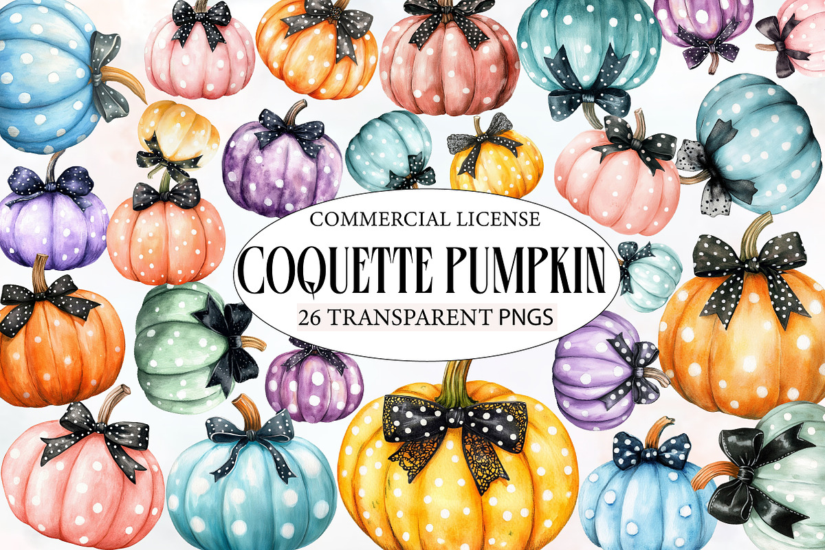 Coquette Pumpkin Clipart, an Illustration by Designworld (Photo 1 of 6)