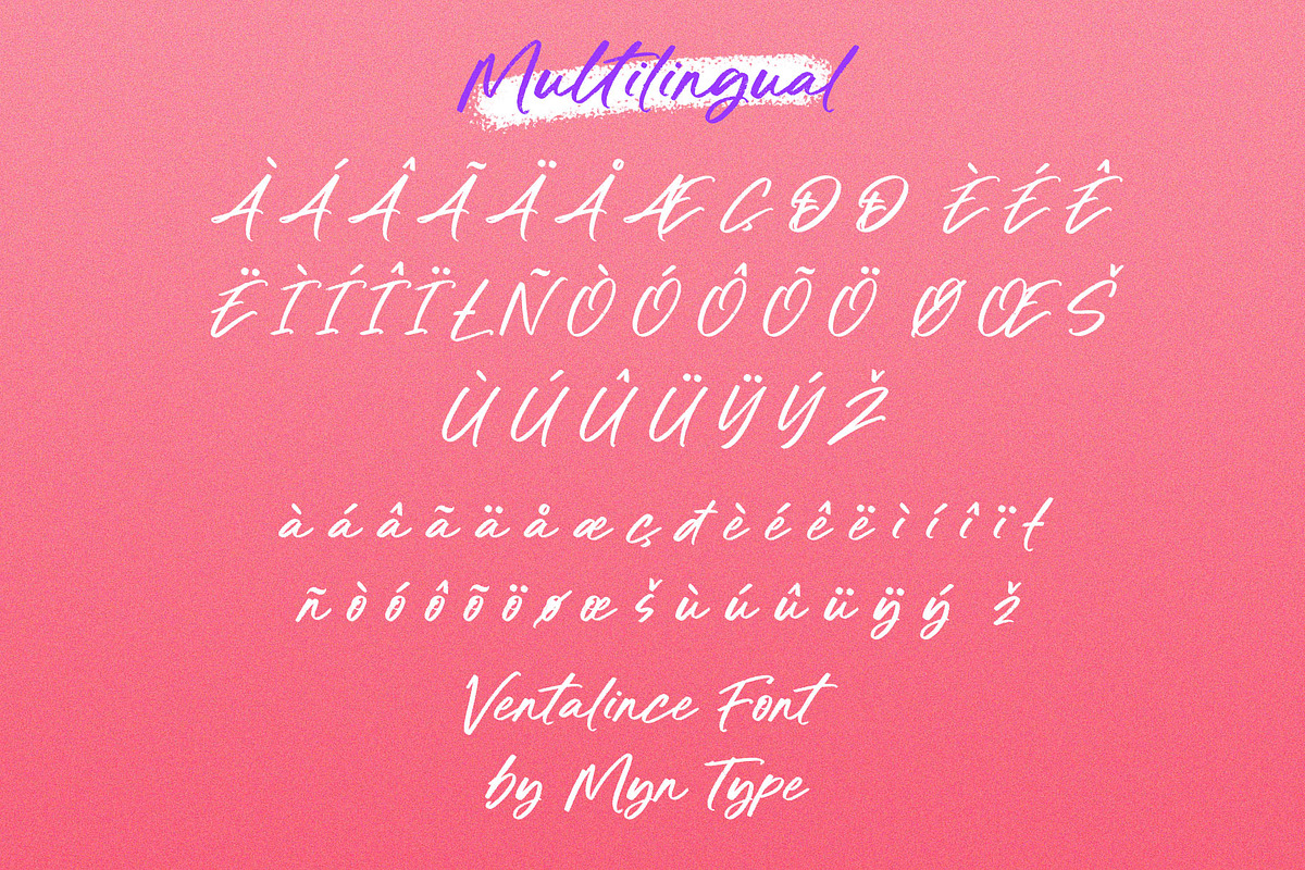 Ventalince - Handwritten Brush Font, a Handwritten Font by Myn Type (Photo 15 of 15)