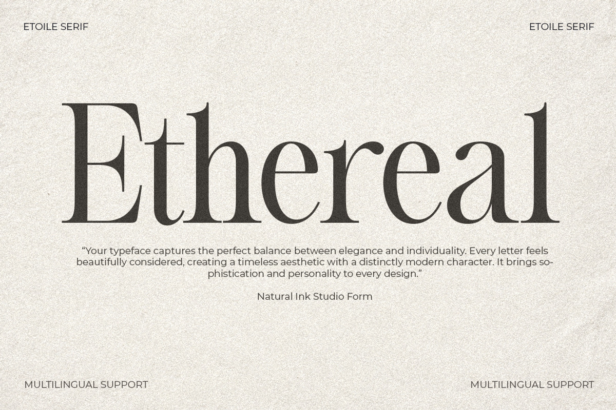 Etoile Club Chaos | 16 Font, a Serif Font by Natural Ink Studio (Photo 3 of 15)