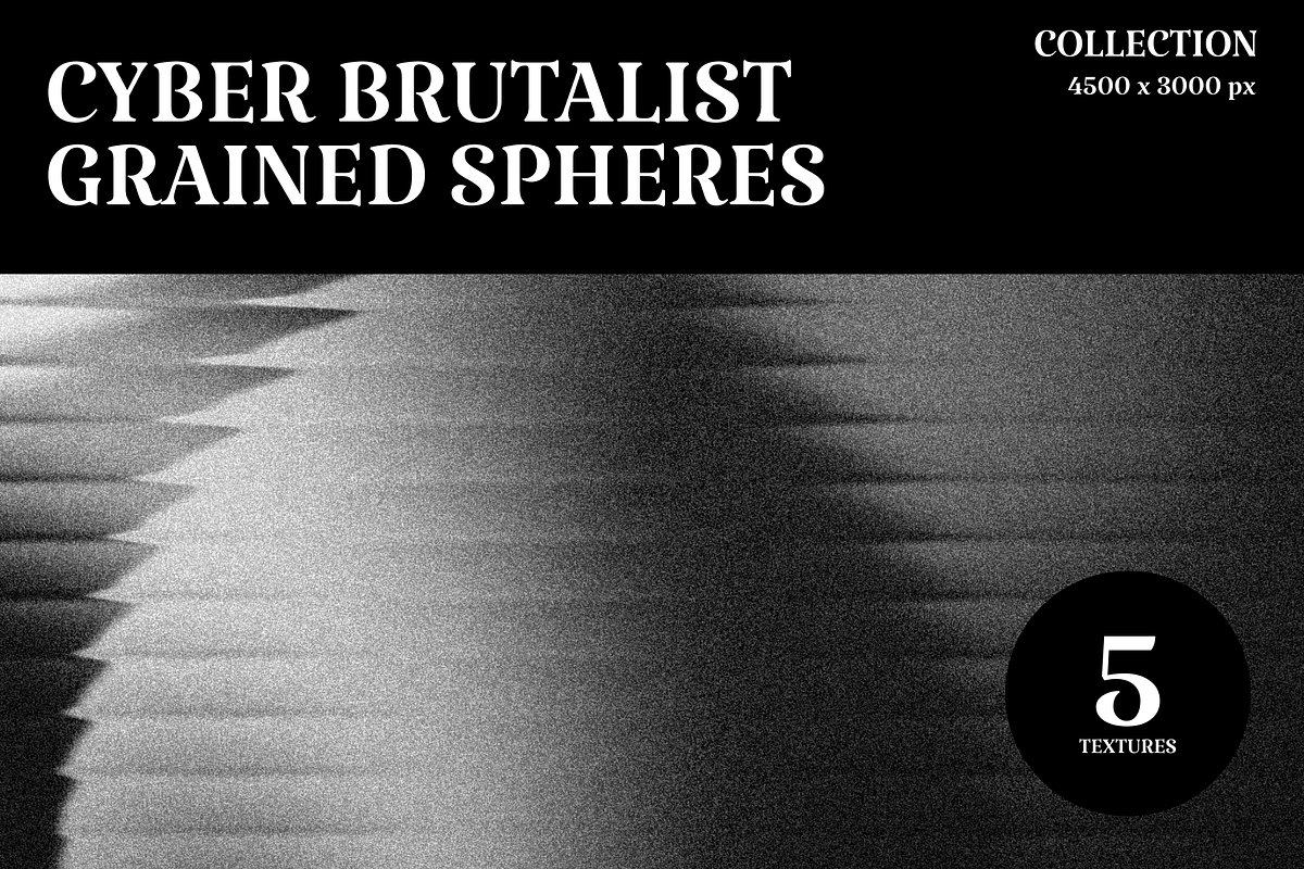 Cyber Brutalist Grained Spheres, a Texture Graphic by PopotLane (Photo 1 of 5)
