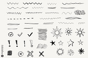 Analog | Hand Drawn Elements Set, a Texture Graphic by Youandigraphics (Thumbnail 11 of 17)