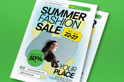 White Blue Bold Summer Fashion Sale, a Flyer Template by graphicook (Thumbnail 2 of 3)