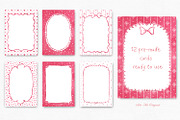 Watercolor Red Frames Borders, an Object Graphic by Solo Art Original (Thumbnail 8 of 14)
