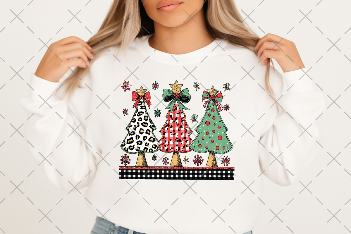 Colorful Coquette Christmas Tree Png, an Illustration by Craft Nest (Photo 2 of 6)