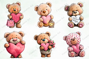 Whimsical Valentine Cute Teddy, an Illustration by Creative Art (Thumbnail 6 of 9)