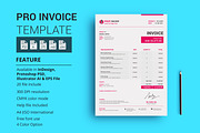 Pro Invoice Template, a Print Template by alimran24 (Thumbnail 1 of 11)