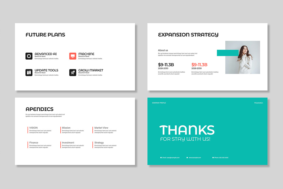 Creative & Minimal Company Profile, a Presentation Template by Mighty-Slide (Photo 7 of 7)