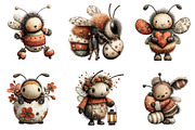 Whimsical Easter Bee Clipart, a Graphic by CitraGraphics (Thumbnail 4 of 4)