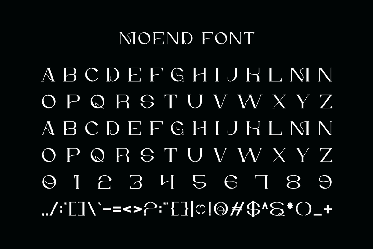 Moend - Luxury Font, a Serif Font by Iqsiart Studio (Photo 5 of 6)