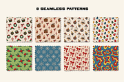 Retro Groovy Merry Christmas, an Object Graphic by semenova.sense (Thumbnail 4 of 17)