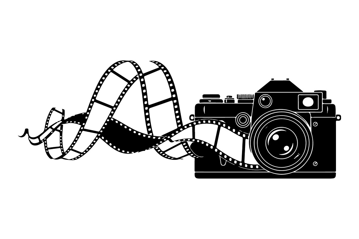 Vintage Camera Film Silhouette, an Object Illustration by yasushie (Photo 3 of 31)