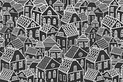 Vector city seamless pattern., a Pattern Graphic by Little A (Aigul) (Thumbnail 2 of 3)