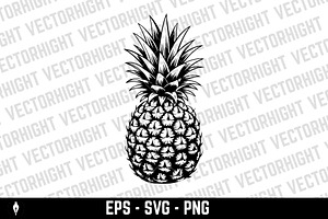 illustration of pineapple, an Object Illustration by Vectorhight