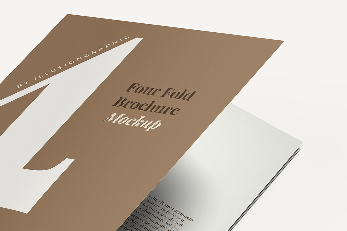 4 Fold A4 Brochure Mockup, an Advertising Mockup by Illusiongraphic (Photo 21 of 21)