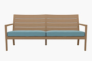 Regatta Sofa with Cushion, a Furniture 3D Model by Morne Studio (Thumbnail 1 of 6)