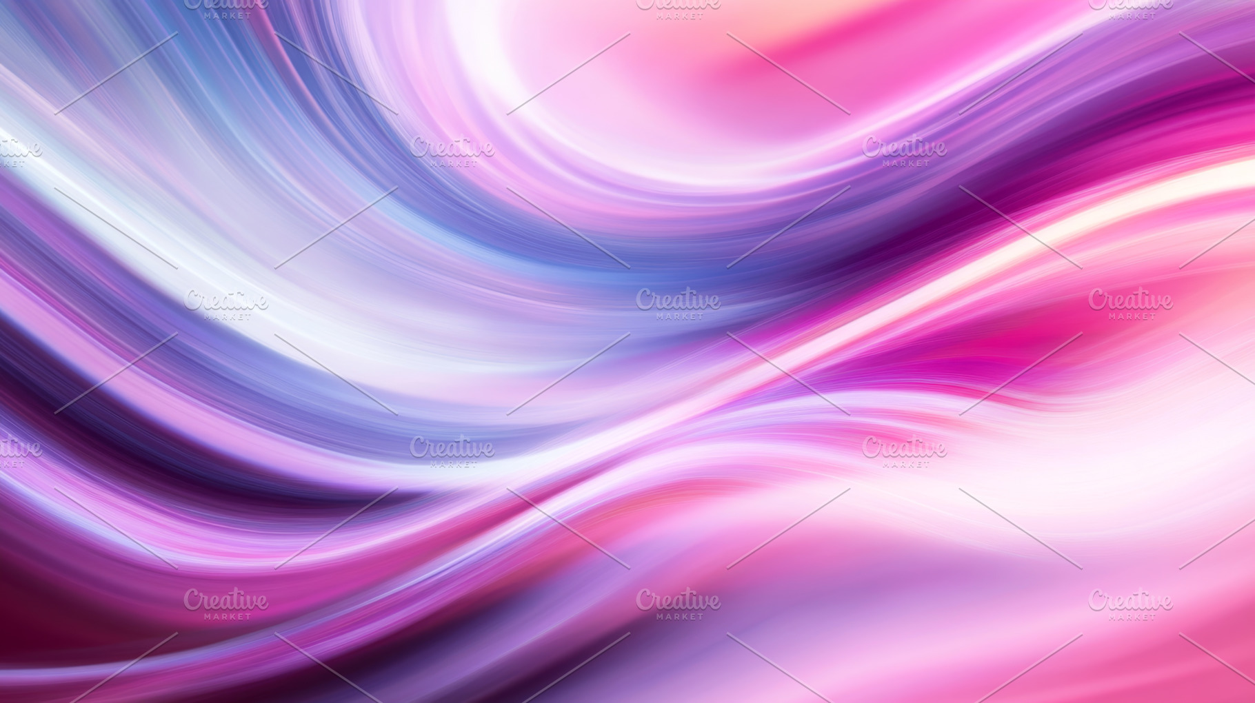 Soft Abstract Waves in Pink and Blue Gradient, an Abstract Photo by Natalia Klenova's Shop