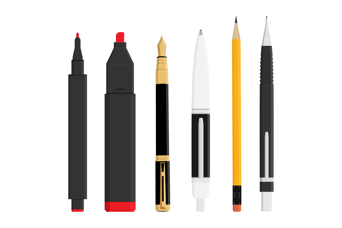 School office supplies, stationery, an Education Illustration by Viktorijareut