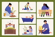 Mental Health Illustration Set, a Healthcare Illustration by Creative Stall (Thumbnail 5 of 9)