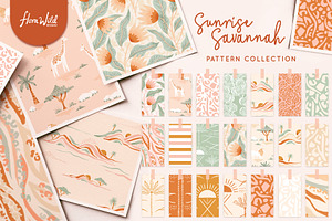 Savannah safari pattern bundle