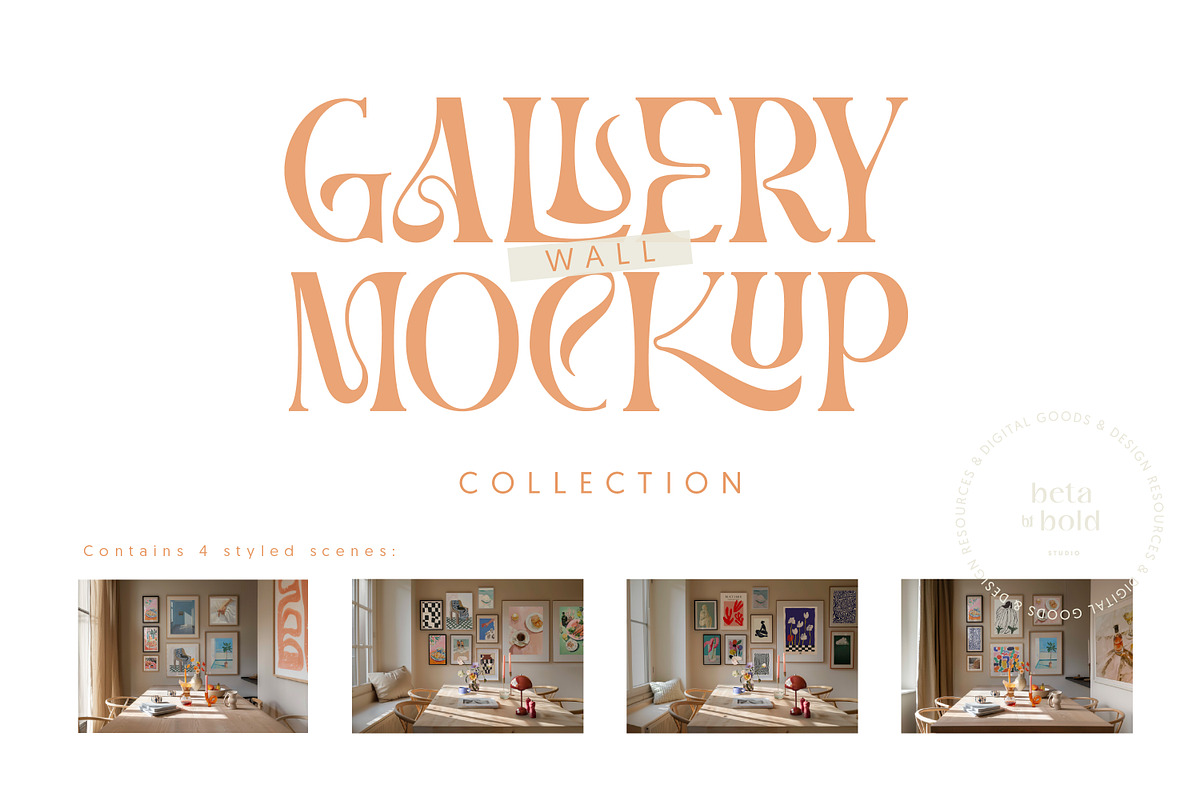 Frame Mockup Gallery Wall Collection, a Household Mockup by betabutbold.studio (Photo 8 of 9)