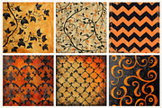 Vintage Halloween Digital Papers, a Pattern Graphic by Libby Wishes (Thumbnail 4 of 6)