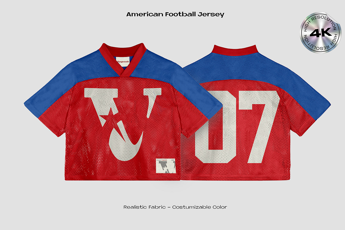 AMERICAN FOOTBALL JERSEY, an Apparel Mockup by Voyage Studio (Photo 3 of 4)