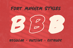 Fort Mayhem - Bold Marker Font