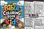 70 Pages Bible Coloring Book for Kid, an Education Illustration by Ink Gallery (Thumbnail 1 of 4)