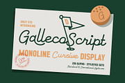 Galleco Script – Monoline Cursive, a Script Font by Drizy (Thumbnail 1 of 10)