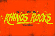 Rhinos Rocks +Swashes, a Serif Font by LeoSupply.co (Thumbnail 1 of 6)