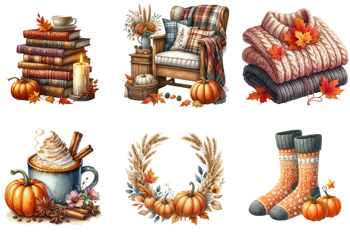 Cozy Autumn Sublimation, an Illustration by DreamArtGraphic (Photo 4 of 4)