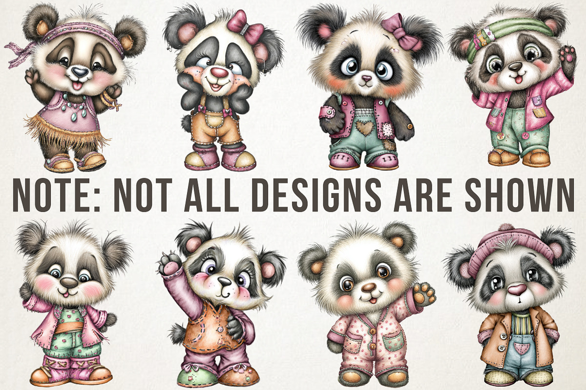 Black History Month Panda Clipart, an Illustration by RobertsArt (Photo 4 of 5)