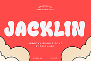 Jacklin - Groovy Bubble Font, a Sans Serif Font by Font Liner (Thumbnail 1 of 12)