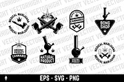 Set of cannabis, marijuana, bong SVG, a Branding & Logo Template by Vectorhight (Thumbnail 3 of 3)