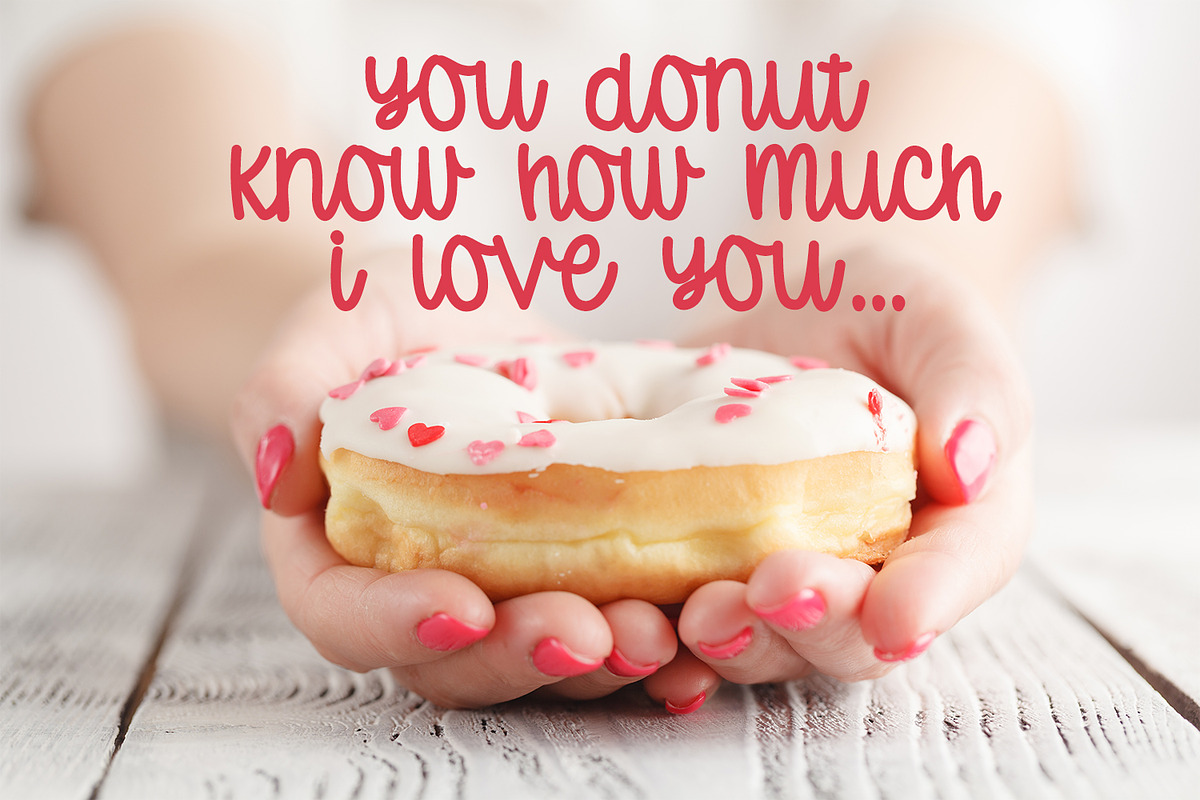 Donut Worry - A Hand-lettered Font preview 4