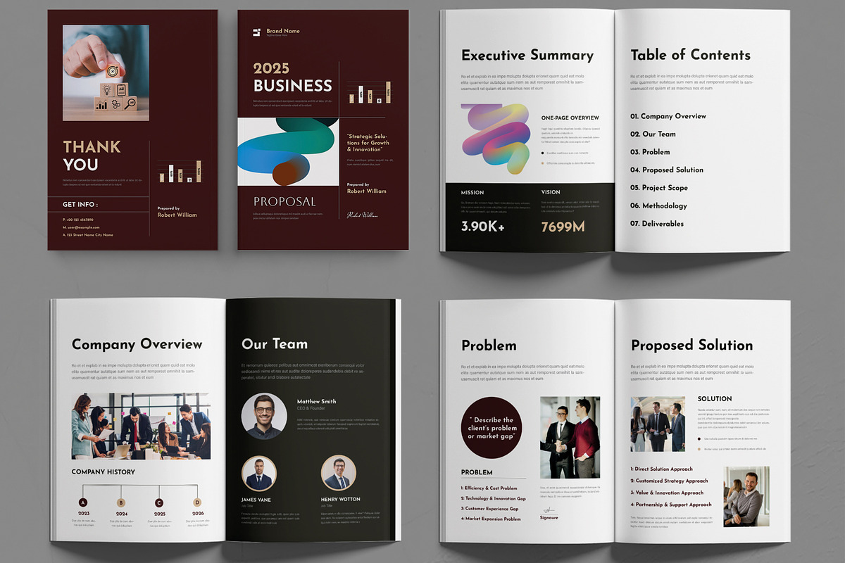 Clean and Business Proposal Booklet, a Brochure Template by MightyDesign (Photo 2 of 6)