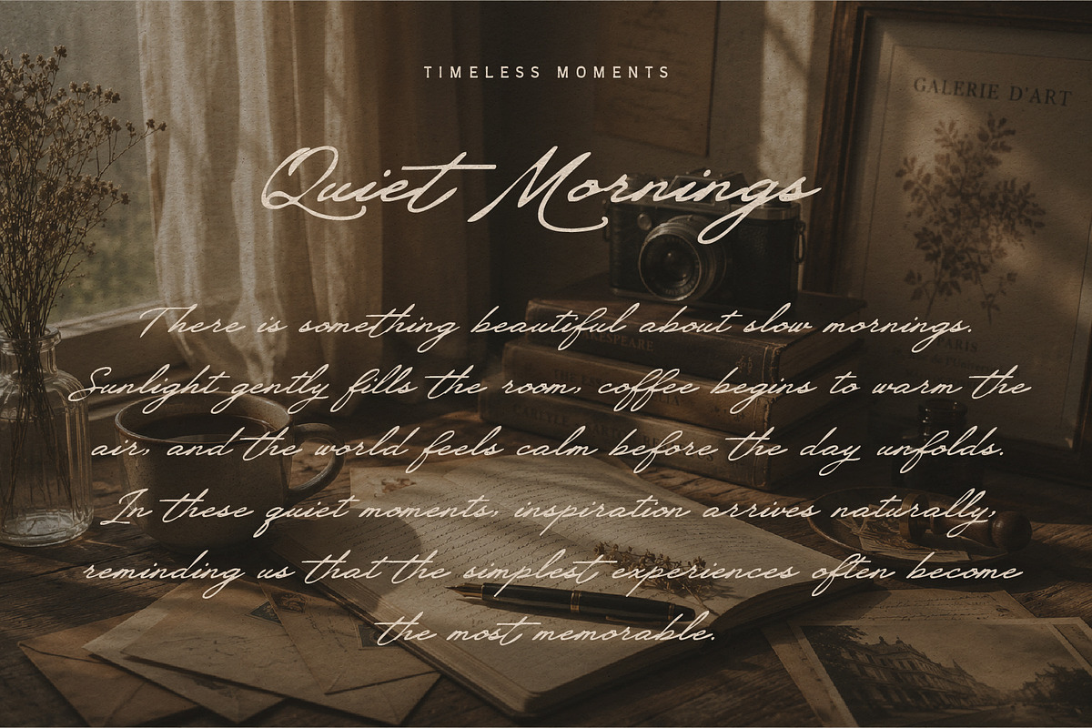 Manowe - Hand Drawn Display Font, a Handwritten Font by Nollev (Photo 8 of 11)