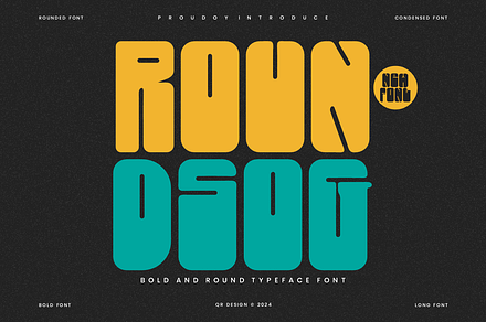 Roundsog - Round Typeface Font, a Sans Serif Font by QR Design Studio