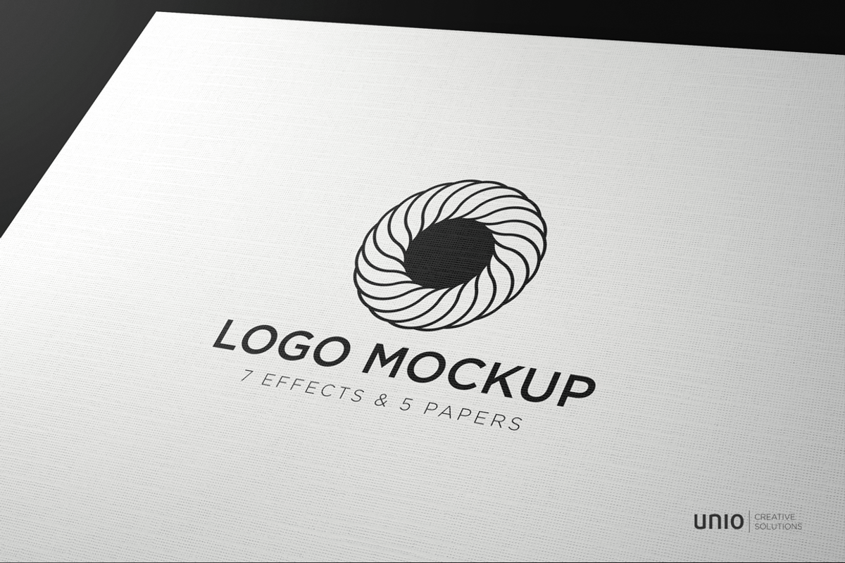 Logo Mockup, an Advertising Mockup by Unio Designs (Photo 5 of 6)